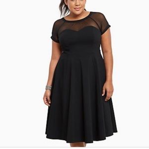 Torrid Mesh Inset Swing Dress